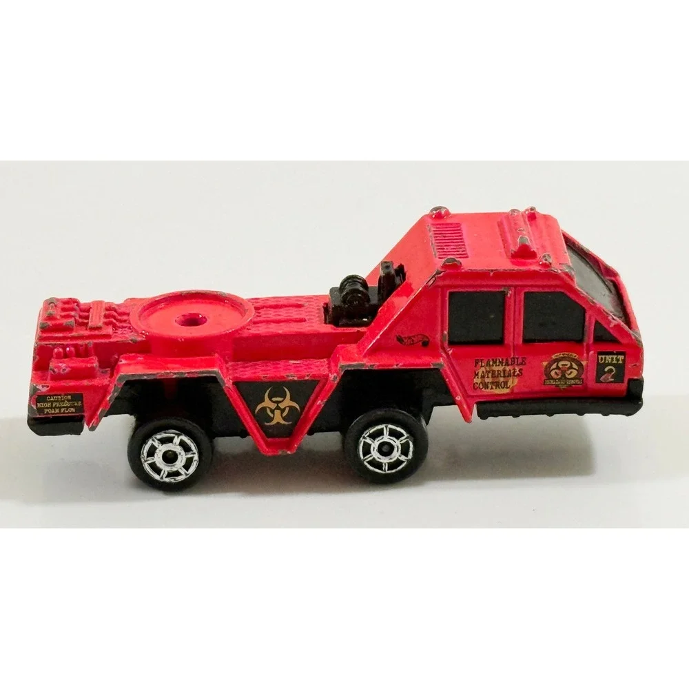 Hot Wheels Flammable Materials Control Truck Kids OS Red Vintage Unit 2 Vehicle